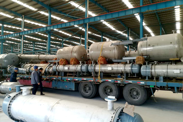 塔、罐換熱器裝車發(fā)貨